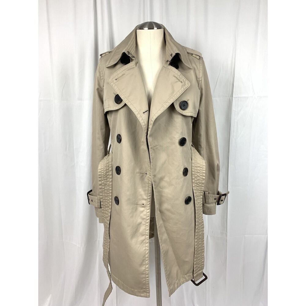 Teenie Weenie All That Bear Preppy Style Gold Bear Trench Coat Size FL